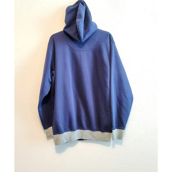 Dallas Cowboys Men Large Blue Gray Band Zip Front Hoodie Jacket NFL GameDay Star - Picture 8 of 8